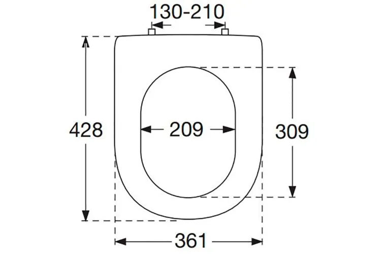 HOMMAGE Сидіння на унітаз SoftClosing та QuickRelease (8809S1R1) image 2