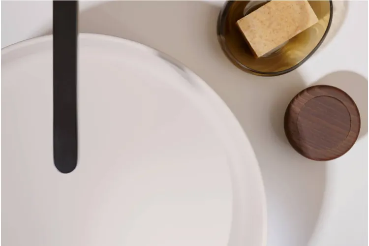 Умивальник Xuniva Evo S накладний без переливу, 400х400 мм Sand Matt Beige (60323780) image 3