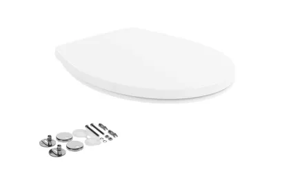 O.NOVO Сидіння на унітаз QuickRelease SoftClosing, сталеві кріплення 94 x 107 mm, Chrome (8M43S101)