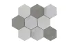 G126 WORLD HEXAGON TEXTURE GREY 29.9x25.9 (мозаїка) image 1