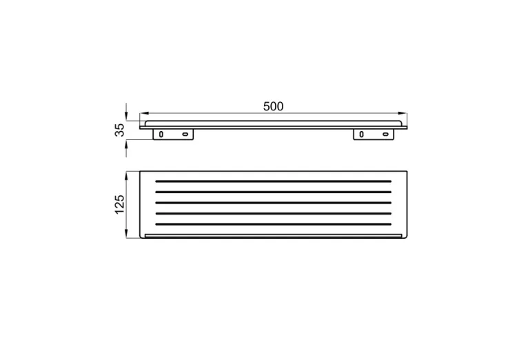OXO, Поличка 50 см., matt black (100360517)  зображення 2