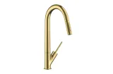 Змішувач Axor Starck 270 для кухні з витяжним виливом, Brushed Brass (10821950)