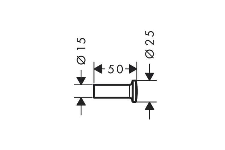 Гачок 5.0 х1.5 см Axor Universal Circular, Brushed Red Gold  (42811310) зображення 2