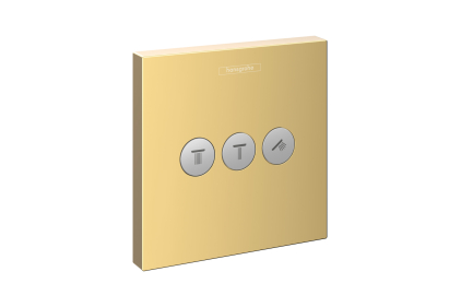 Перемикач ShowerSelect на 3 клавіші Polished Gold Optic (15764990)