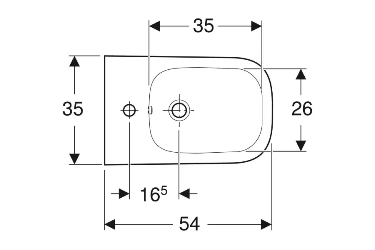 Біде підвісне SMYLE SQUARE (500.209.01.1) зображення 2