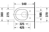 D-NEO Унітаз підвісний Rimless 54 см 2577090000 + сидіння 0021690000 (45770900A1) image 2