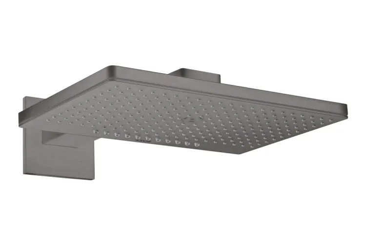 Верхній душ Axor 460х300 2jet з тримачем square, Brushed Black Chrome (35280340) зображення 1