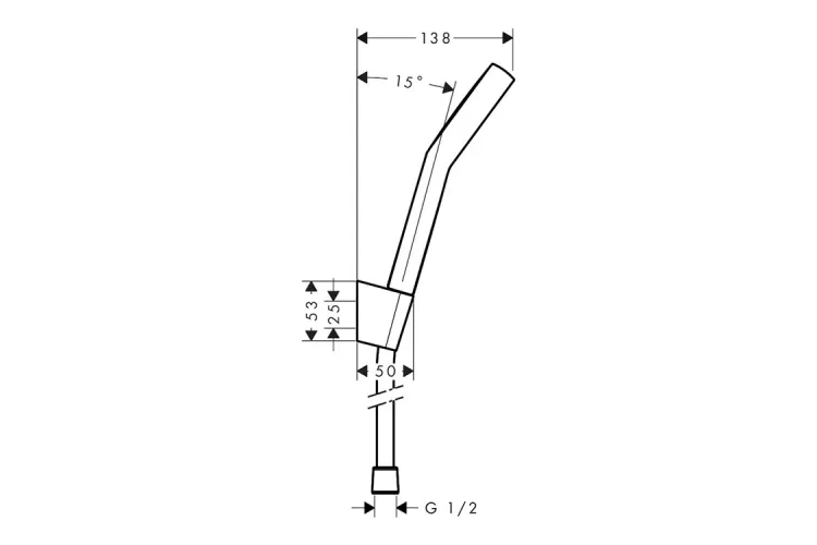 Душовий набір Activera Select S 2jet EcoSmart Porter 1,25 см, Chrome (28052000) зображення 3