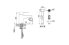 Змішувач для умивальника з гігієнічним душем та кріпленням, BM 011.00, X070076 зображення 2