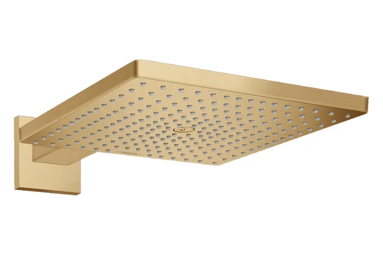 Верхній душ Raindance Select E 300 1jet Air з тримачем 390 мм, EcoSmart 9 l/min Brushed Bronze (26239140) зображення 1