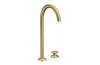 Змішувач AXOR One Select 260 для умивальника на 2 отвори з донним клапаном push-open, Brushed Brass (48060950) зображення 1