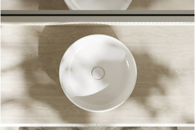 Умивальник Xuniva S SmartClean накладний без переливу, 400х400 мм, White (61071450) зображення 4