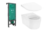 Унітаз підвісний EluPura S в комплекті з інсталяцією iFrame 60301200