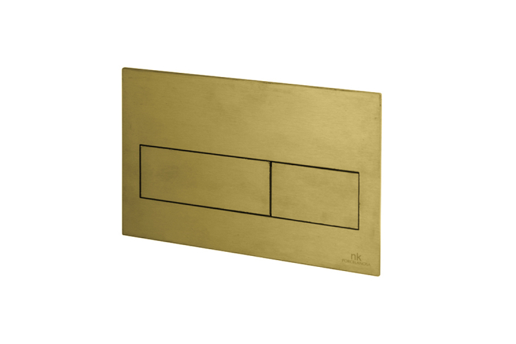 Smart-line Кнопка змиву TONO подвійна, брашоване золото (100274895) image 1