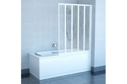 Шторка для ванни VS5-113,5 Rain білий 794E010041