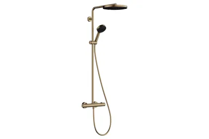 Душова система Pulsify S Puro Showerpipe 260 1jet EcoSmart з Ecostat Fine, Brushed Bronze (24237140)