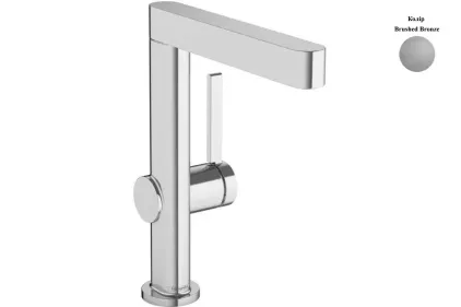Змішувач Finoris 230 для умивальника, поворотний вилив з д/к push-open, Brushed Bronze (76060140)