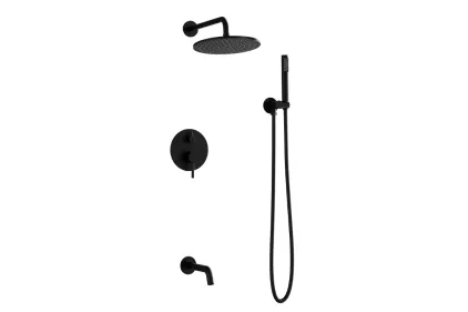 Душова система прихованого монтажу VEO чорний мат