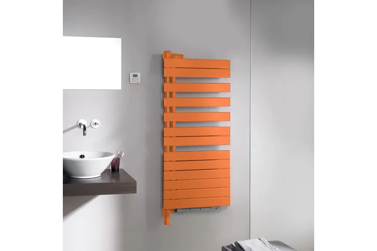 Рушникосушка дизайнерська електрична RODA TWIST SPA AIR "R"1346x550  Orange Quartz 0528 (ROER-140-55/IPS) image 2