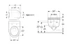 Унітаз підвісний ICON RIMFREE + сидіння дюропластове s/c (500.784.01.1) зображення 3