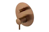 ROUND, Зовнішня частина вбудованого змішувача ванни/душу, brushed copper (100345126) 