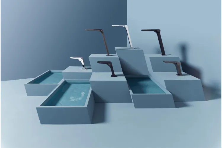 OXO, Змішувач для умивальника, високий, brushed titanium (100272288) зображення 3