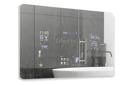 Розумне дзеркало "SMART MIRROR" 800х600: touch screen 23.6" / weight & skin detector