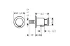 Шлангове під'єднання Fixfit Porter Axor One кругле з тримачем, Brushed Nickel (48780820) image 2