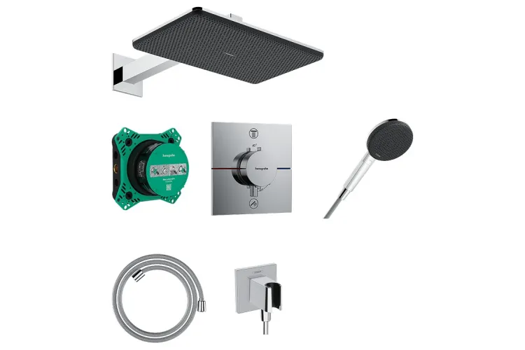 Душова система прихованого монтажу Raindance Alive Q 210/340 1jet 6 в1, Chrome (24620000) зображення 1