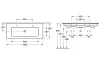 VENTICELLO Умивальник меблевий з двома отворами для змішувачів 1200x500 мм (4104CK01) image 2