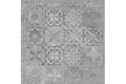 SOFTCEMENT SILVER DECOR PATCHWORK RECT 59.7х59.7 (плитка для підлоги і стін)