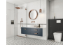 Сучасний дизайн чорно-білої ванної кімнати плиткою PARADYZ MOONLIGHT. Фото 2