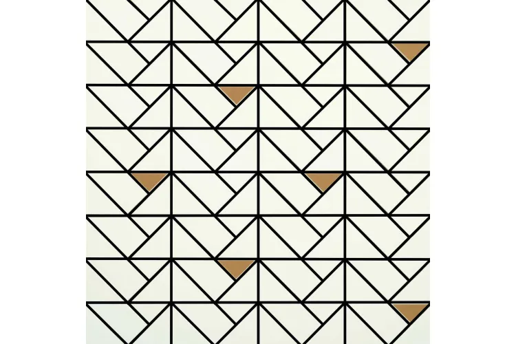 M3JA ECLETTICA WHITE MOSAICO BRONZE 40x40 (мозаїка) зображення 1