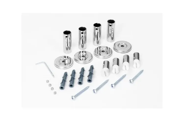 Кріплення до рушникосушки універсальне d18 мм, хром зображення 1