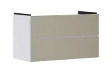 Тумба під умивальник Xevolos E 980/475 на 2 шухляди Matt White/Front Patterned Bronze (54181390)