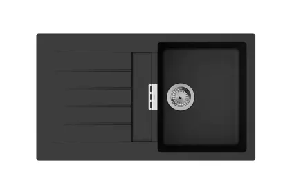 Кухонна мийка S520-F345 860х500 з полицею Graphiteblack (43356170)