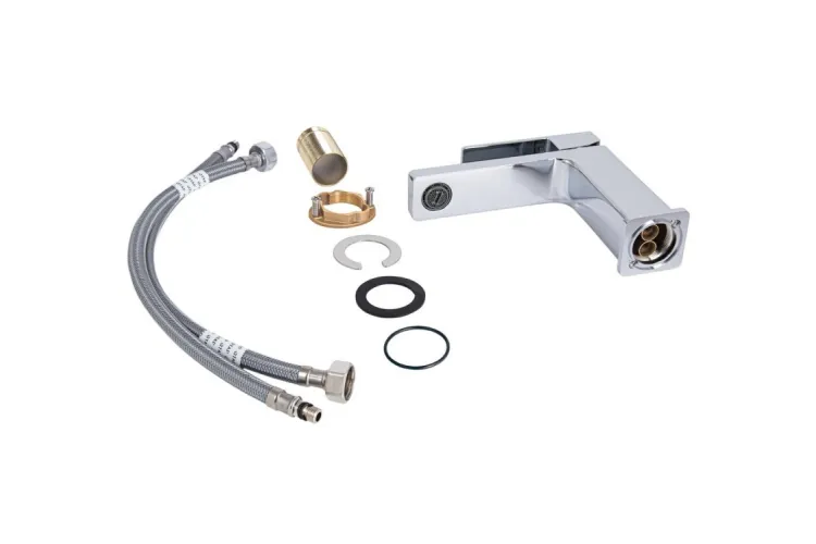 QT Gemini QTGEM270CRM45673 Змішувач для умивальника, низький, Chrom зображення 3