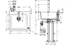 Кухонна мийка C51-F450-06 Сombi 560x510 Select зі змішувачем, Chrome (43217000) зображення 2