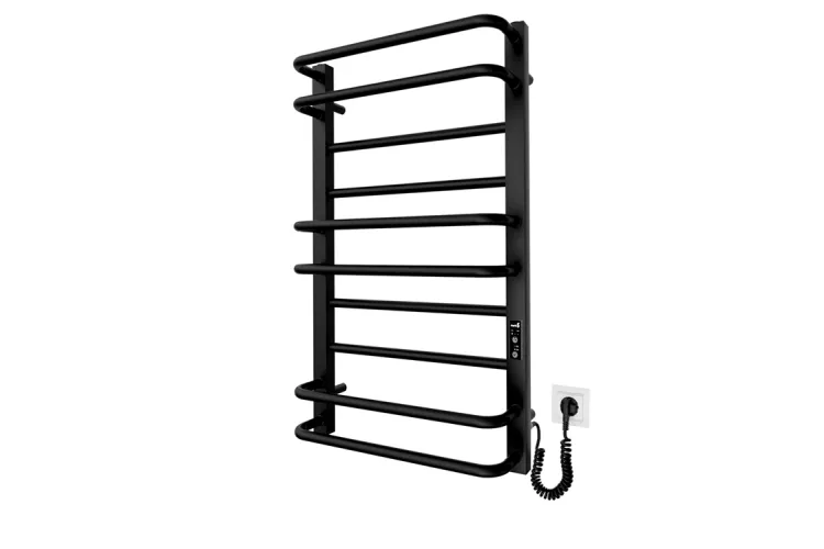 Рушникосушка ЕЛЕКТРИЧНА Преміум Класік-І 800х500/80 TR чорний мат зображення 1