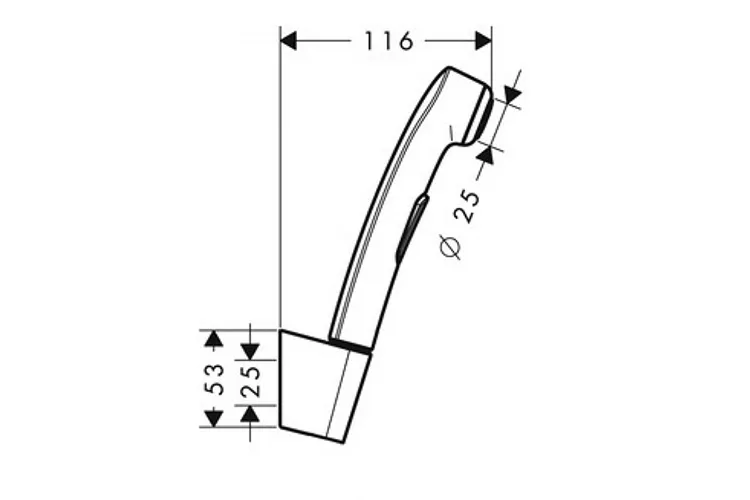 Гігієнічний ручний душ, Brushed Black Chrome (96907340) зображення 2