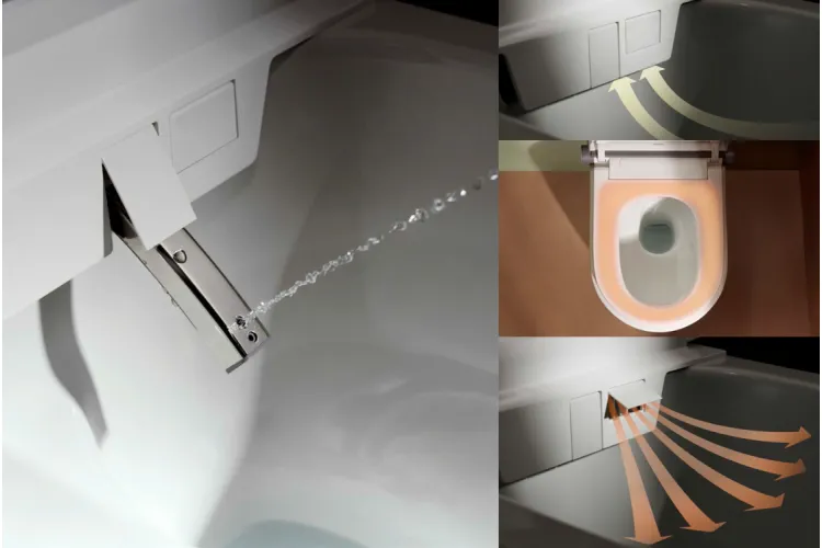 Унітаз-біде підвісний LavaPura Element S AquaHelix Flush, SmartClean, HygieneEffect (63021450) image 6