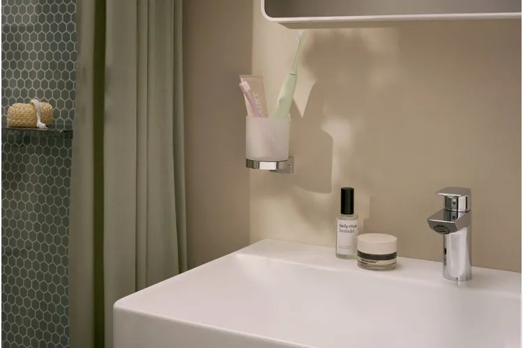 AddStoris S Стакан підвісний, Chrome/скло (41769000) зображення 2