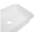 VIRGO N Умивальник накладний, прямокутний 560x380 мм, без донного клапану, White зображення 3