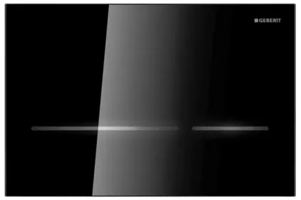 Кнопка змиву Sigma 80, електронна, скло дзеркальне, чорний (116.090.SG.6)