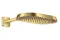 Верхній душ Axor ShowerSphere 370х220 1jet EcoSmart з кронштейном, Polished Gold Optic (39749990)