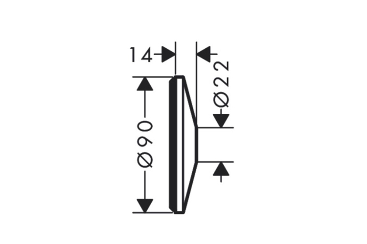 Подовжувач для змішувача зі стіни на умивальник, зовнішня частина d9.0 x 1,4см, Matt White (13611700) зображення 2
