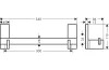 Поручень Axor Universal Rectangular 300/340 мм Chrome (42613000) image 2