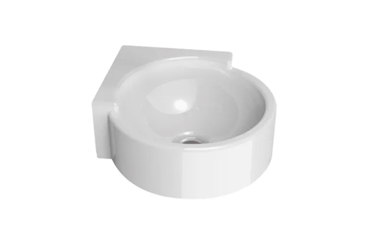 MINI TWIN 30 Підвісний кутовий умивальник D28,5 Bianco (5060) зображення 1