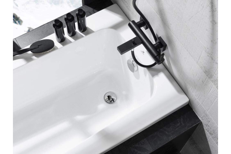 URBAN Змішувач для ванни/душу: картридж d35 мм (ручний душ + тримач + шланг 175 см) чорний (100082659) image 2