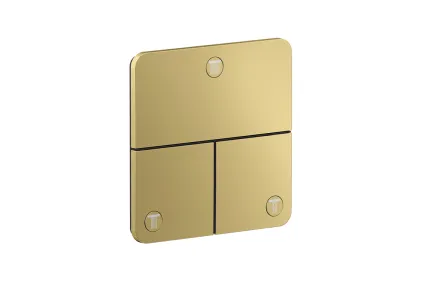 Перемикач ShowerSelect ID Softsquare на 3 функції, Polished Gold Optic (36781990)